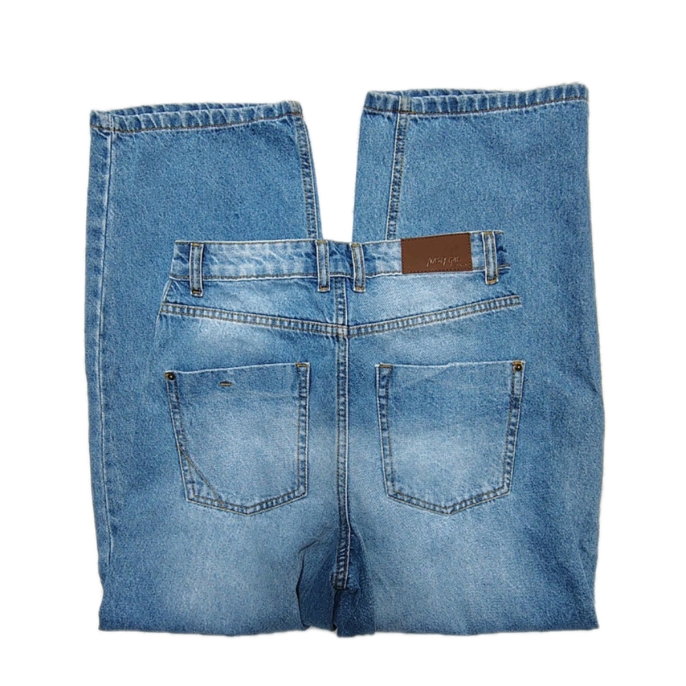 Nasty Gal The Barrell Leg Jean TRENDING Women's 2 (US)  Light Wash Current Style - Picture 6 of 10